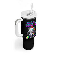 Installing Muscles Please Wait Tumbler With Handle Cute Unicorn Gym Workout Gift