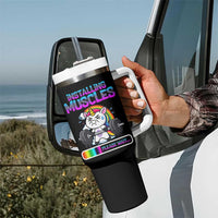Installing Muscles Please Wait Tumbler With Handle Cute Unicorn Gym Workout Gift