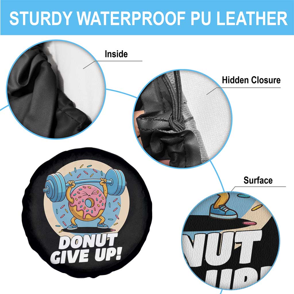 Donut Give Up Spare Tire Cover Funny Gym Workout Donut Lover Gift - Wonder Print Shop