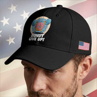 Donut Give Up Baseball Cap Funny Gym Workout Donut Lover Gift