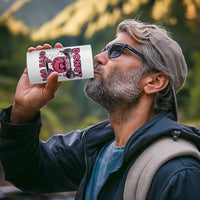 Donut Give Up 4 in 1 Can Cooler Tumbler Fitness Motivation For Donut Lovers