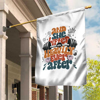 And She Lifted Heavily Ever After Garden Flag Funny Gym Workout Gift - Wonder Print Shop