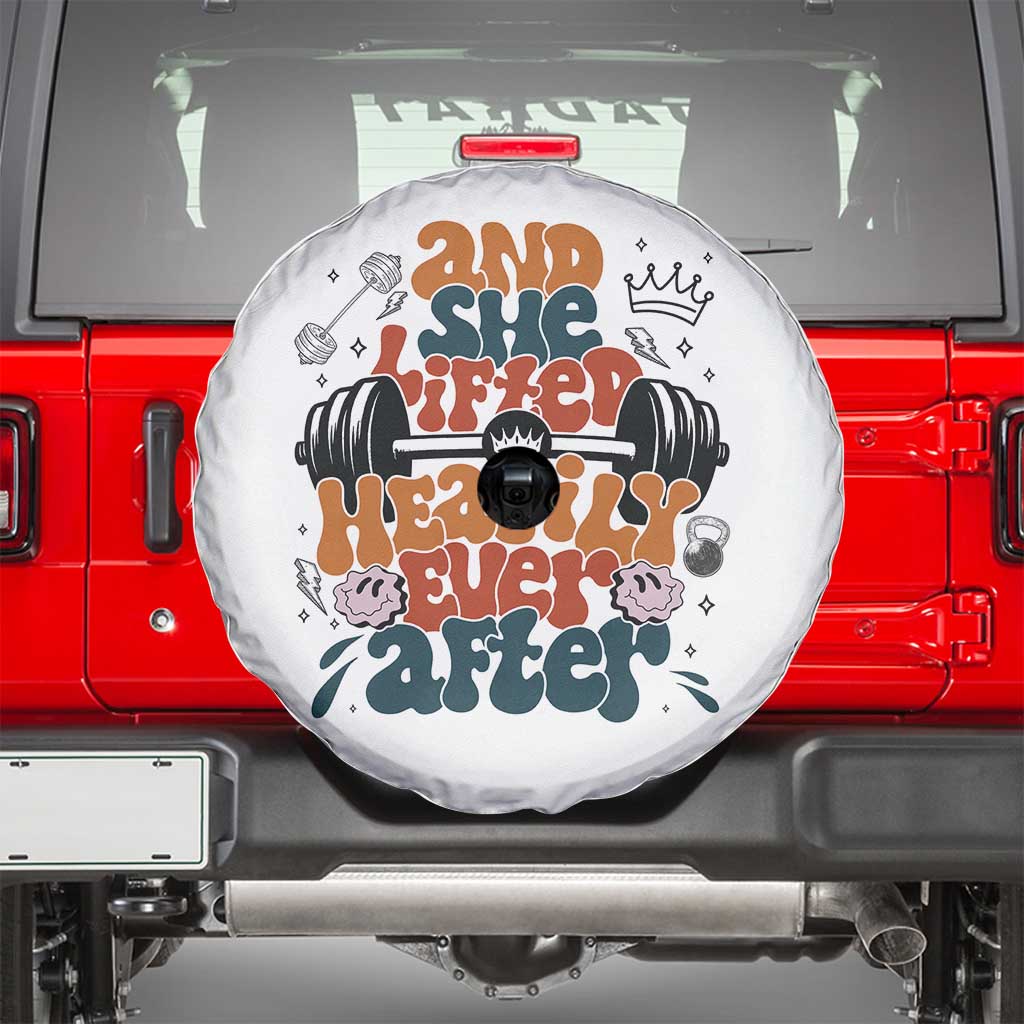 And She Lifted Heavily Ever After Spare Tire Cover Funny Gym Workout Gift - Wonder Print Shop