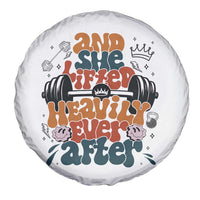 And She Lifted Heavily Ever After Spare Tire Cover Funny Gym Workout Gift - Wonder Print Shop
