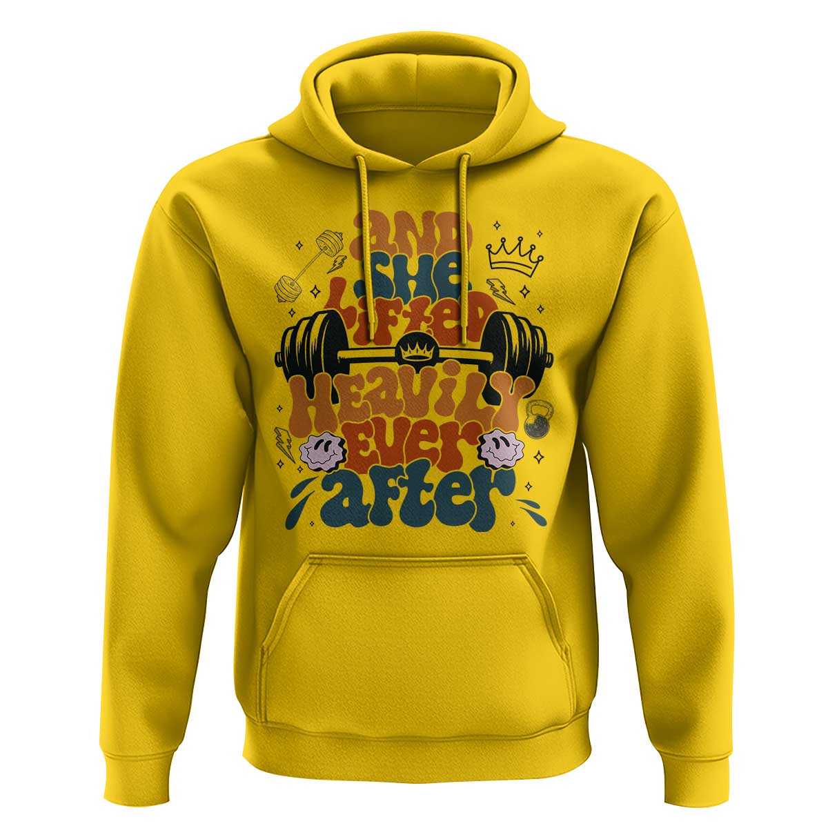 And She Lifted Heavily Ever After Hoodie Funny Gym Workout Gift - Wonder Print Shop