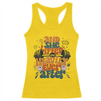 And She Lifted Heavily Ever After Racerback Tank Top Funny Gym Workout Gift - Wonder Print Shop