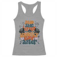 And She Lifted Heavily Ever After Racerback Tank Top Funny Gym Workout Gift - Wonder Print Shop