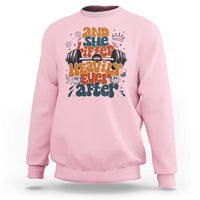 And She Lifted Heavily Ever After Sweatshirt Funny Gym Workout Gift - Wonder Print Shop