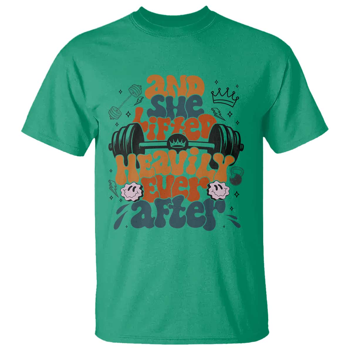 And She Lifted Heavily Ever After T Shirt Funny Gym Workout Gift - Wonder Print Shop