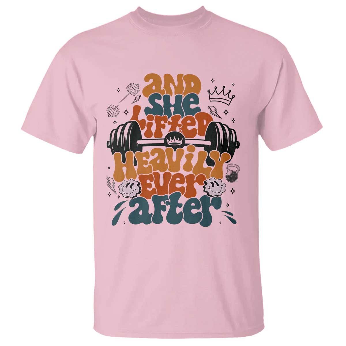 And She Lifted Heavily Ever After T Shirt Funny Gym Workout Gift - Wonder Print Shop