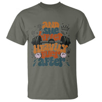 And She Lifted Heavily Ever After T Shirt Funny Gym Workout Gift - Wonder Print Shop