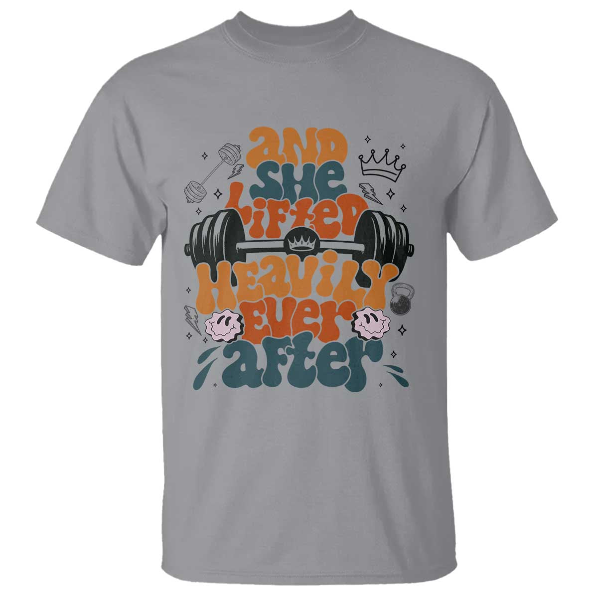 And She Lifted Heavily Ever After T Shirt Funny Gym Workout Gift - Wonder Print Shop