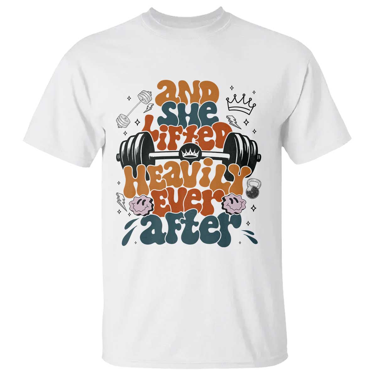 And She Lifted Heavily Ever After T Shirt Funny Gym Workout Gift - Wonder Print Shop
