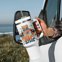 And She Lifted Heavily Ever After Tumbler With Handle Funny Gym Workout Gift