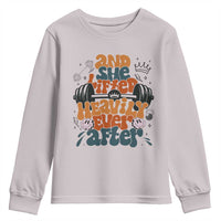 And She Lifted Heavily Ever After Youth Sweatshirt Funny Gym Workout Gift - Wonder Print Shop