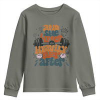 And She Lifted Heavily Ever After Youth Sweatshirt Funny Gym Workout Gift - Wonder Print Shop