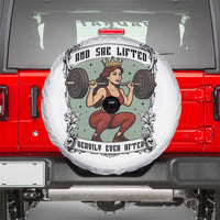 And She Lifted Heavily Ever After Spare Tire Cover Women Weightlifting Humor Gift - Wonder Print Shop