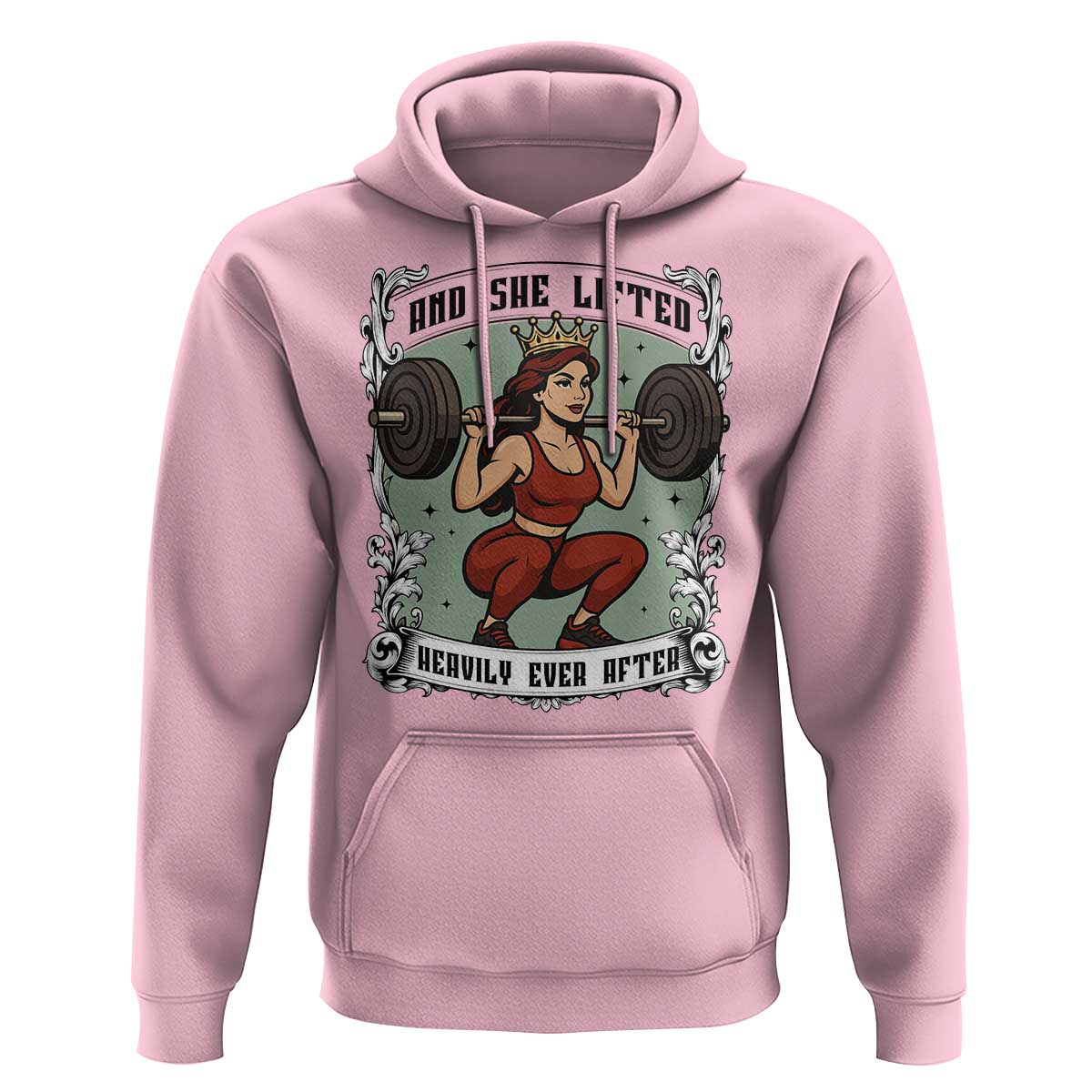 And She Lifted Heavily Ever After Hoodie Women Weightlifting Humor Gift - Wonder Print Shop