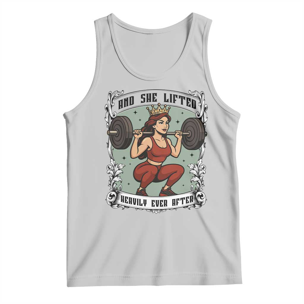 And She Lifted Heavily Ever After Tank Top Women Weightlifting Humor Gift - Wonder Print Shop