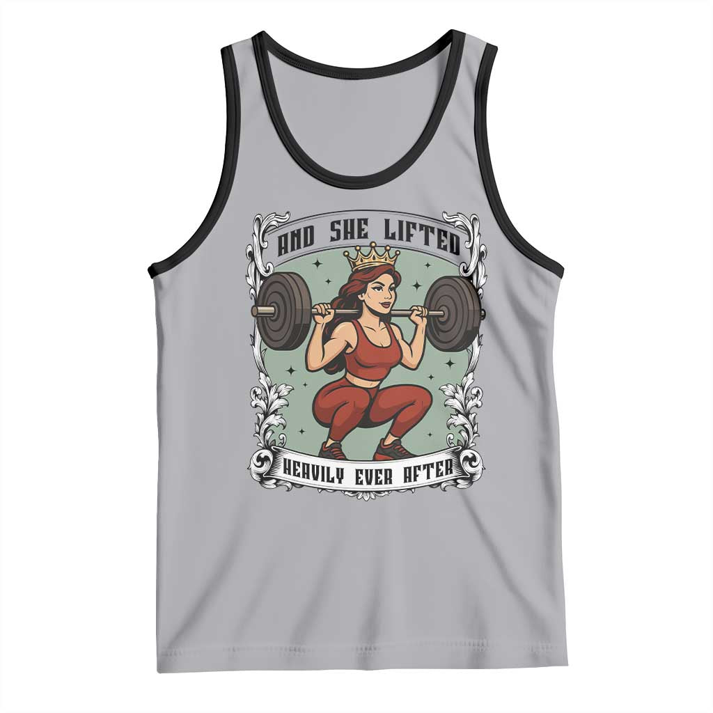 And She Lifted Heavily Ever After Tank Top Women Weightlifting Humor Gift - Wonder Print Shop