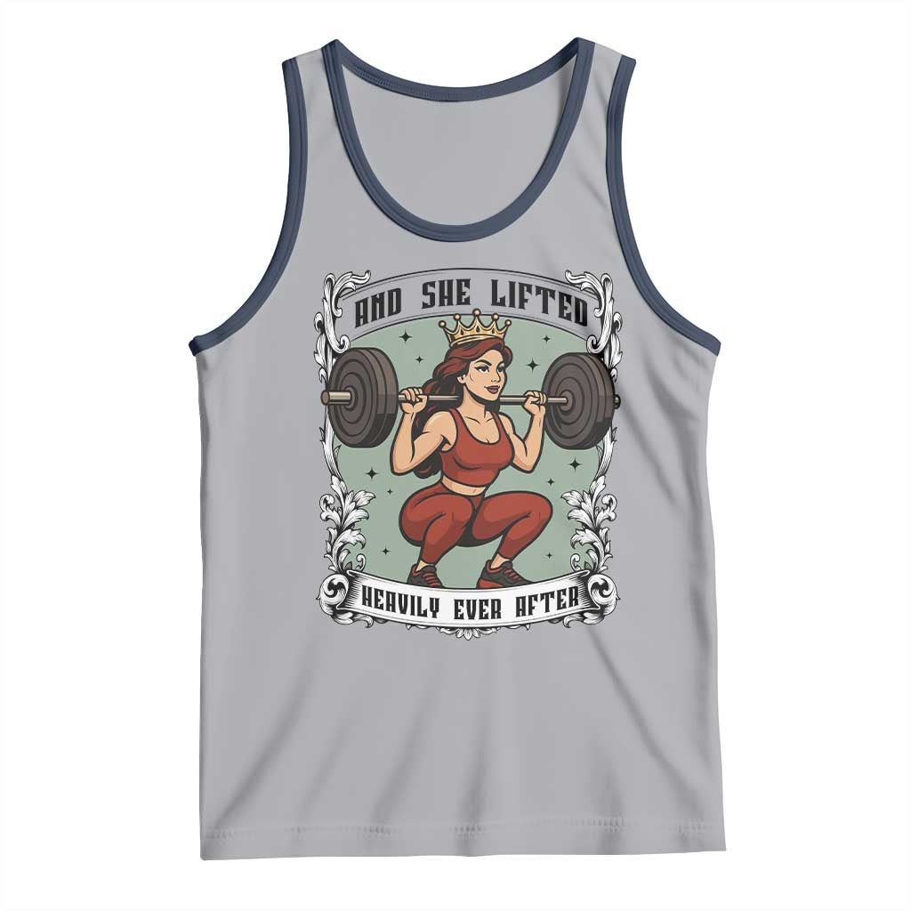 And She Lifted Heavily Ever After Tank Top Women Weightlifting Humor Gift - Wonder Print Shop