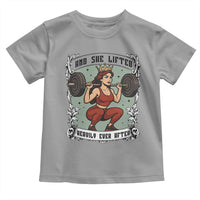 And She Lifted Heavily Ever After Toddler T Shirt Women Weightlifting Humor Gift - Wonder Print Shop