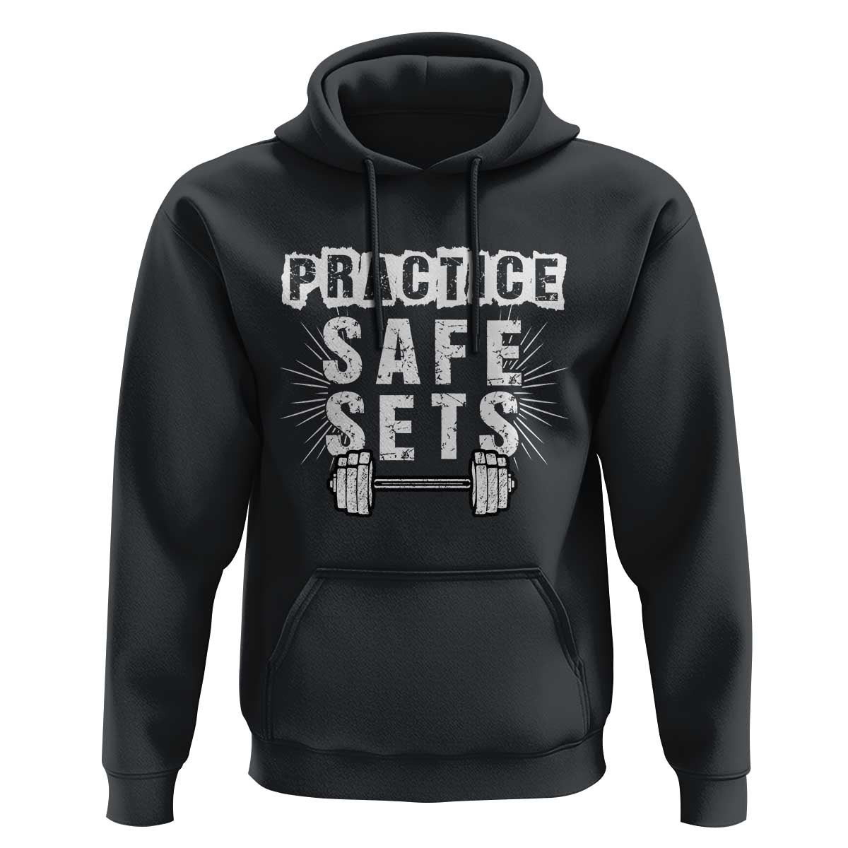 Practice Safe Sets Hoodie Funny Gym Workout Gift - Wonder Print Shop