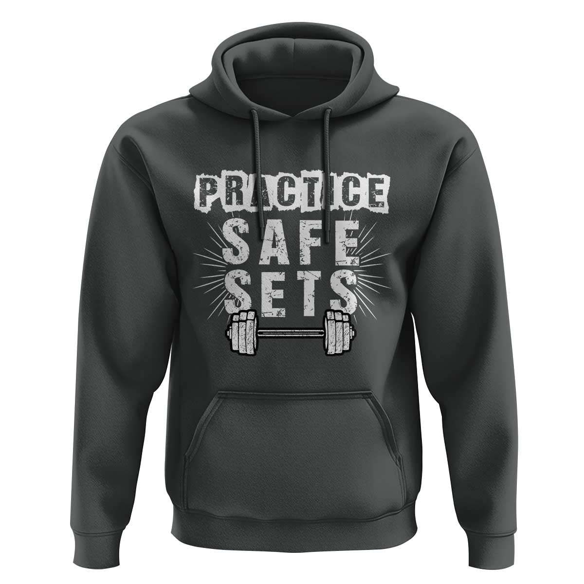 Practice Safe Sets Hoodie Funny Gym Workout Gift - Wonder Print Shop