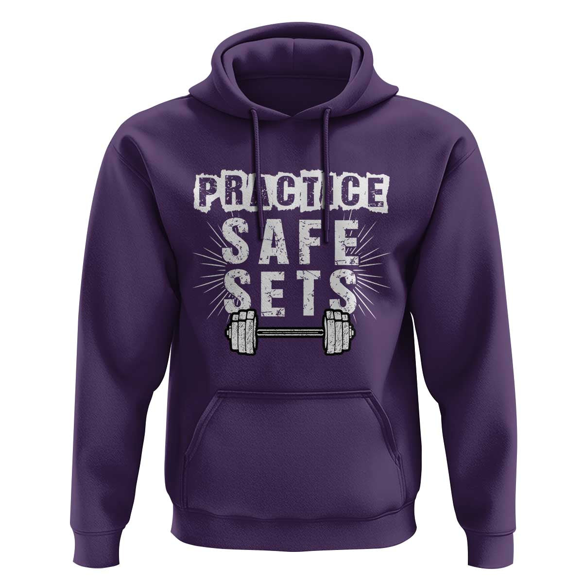 Practice Safe Sets Hoodie Funny Gym Workout Gift - Wonder Print Shop