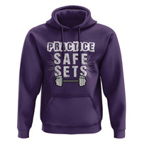 Practice Safe Sets Hoodie Funny Gym Workout Gift - Wonder Print Shop