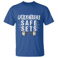 Practice Safe Sets T Shirt Funny Gym Workout Gift - Wonder Print Shop