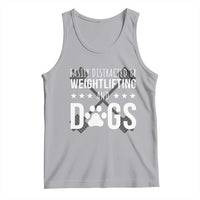 Easily Distracted By Weightlifting And Dogs Tank Top Funny Gym Gift - Wonder Print Shop