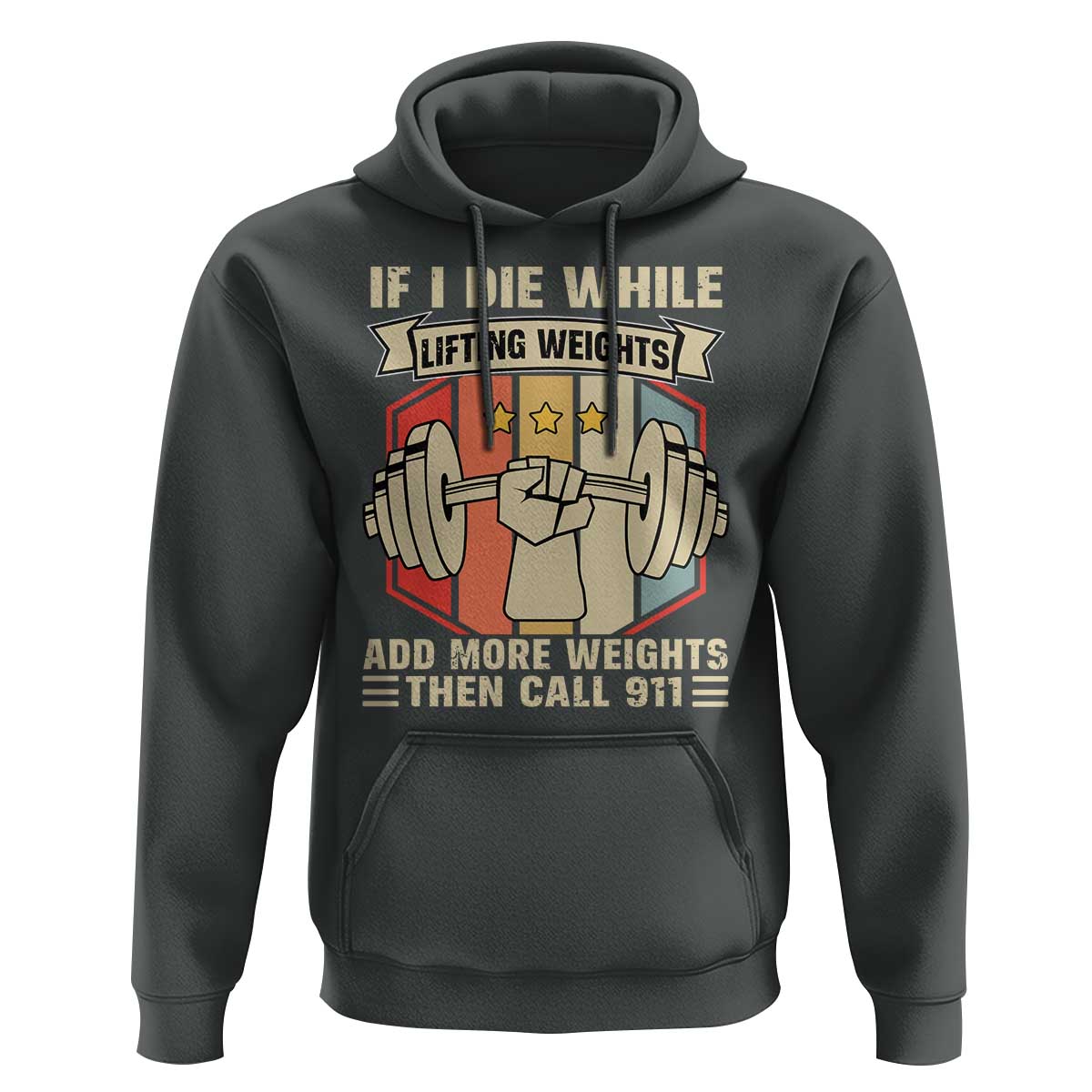 If I Die While Lifting Weights Hoodie Funny Weightlifting Fitness Gift - Wonder Print Shop