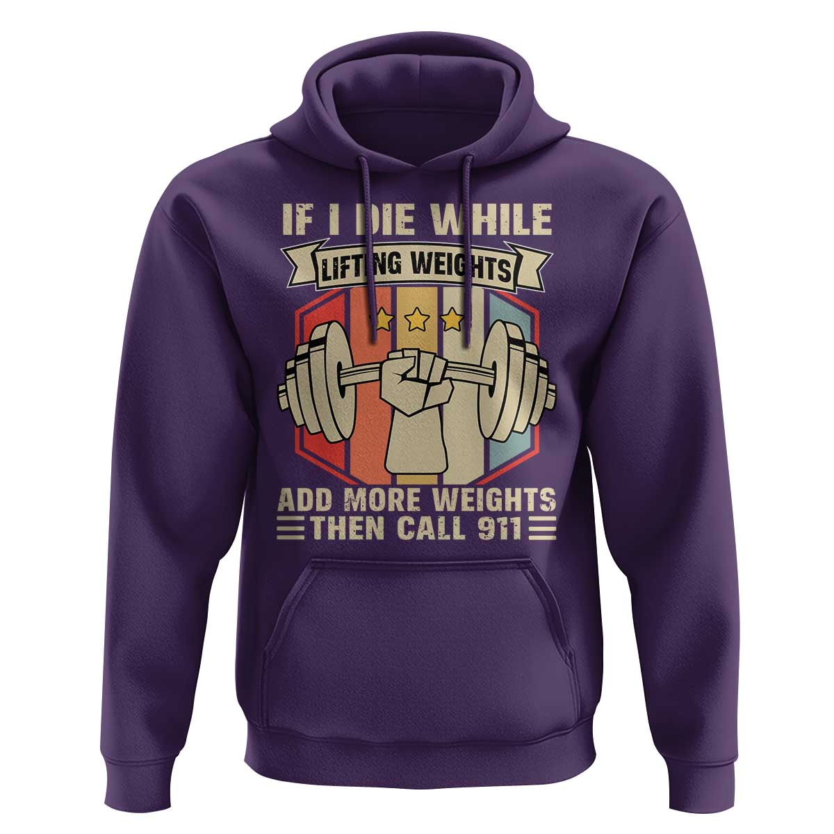 If I Die While Lifting Weights Hoodie Funny Weightlifting Fitness Gift - Wonder Print Shop