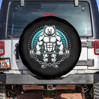 Funny Gym Workout Humor Spare Tire Cover Cute Weightlifting Bear Gift - Wonder Print Shop