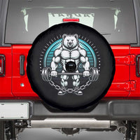 Funny Gym Workout Humor Spare Tire Cover Cute Weightlifting Bear Gift - Wonder Print Shop