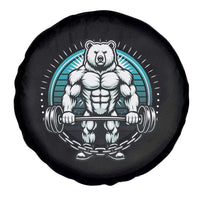Funny Gym Workout Humor Spare Tire Cover Cute Weightlifting Bear Gift - Wonder Print Shop