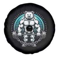 Funny Gym Workout Humor Spare Tire Cover Cute Weightlifting Bear Gift - Wonder Print Shop