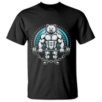 Funny Gym Workout Humor T Shirt Cute Weightlifting Bear Gift - Wonder Print Shop