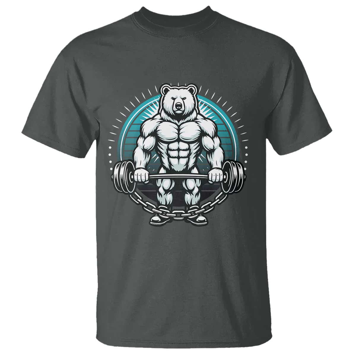 Funny Gym Workout Humor T Shirt Cute Weightlifting Bear Gift - Wonder Print Shop