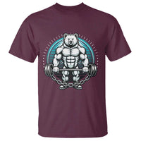 Funny Gym Workout Humor T Shirt Cute Weightlifting Bear Gift - Wonder Print Shop