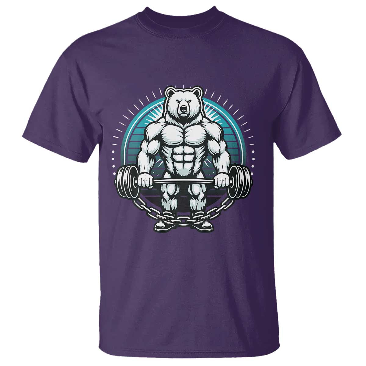 Funny Gym Workout Humor T Shirt Cute Weightlifting Bear Gift - Wonder Print Shop