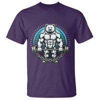 Funny Gym Workout Humor T Shirt Cute Weightlifting Bear Gift - Wonder Print Shop