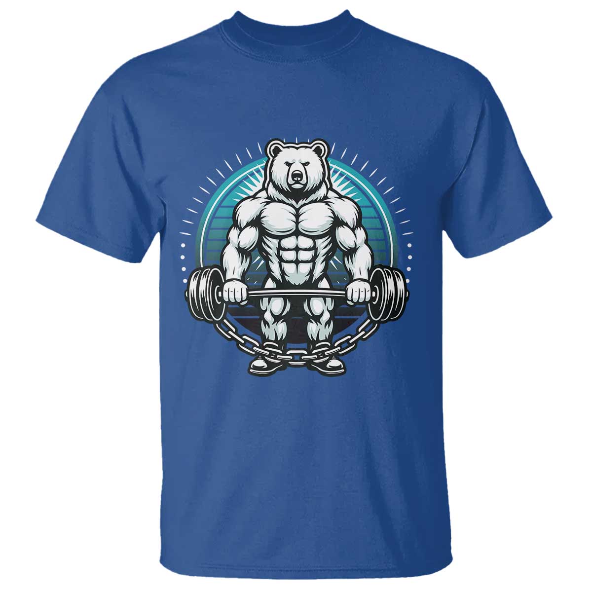 Funny Gym Workout Humor T Shirt Cute Weightlifting Bear Gift - Wonder Print Shop