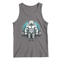 Funny Gym Workout Humor Tank Top Cute Weightlifting Bear Gift - Wonder Print Shop