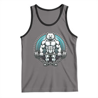 Funny Gym Workout Humor Tank Top Cute Weightlifting Bear Gift - Wonder Print Shop