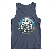Funny Gym Workout Humor Tank Top Cute Weightlifting Bear Gift - Wonder Print Shop