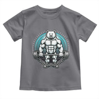 Funny Gym Workout Humor Toddler T Shirt Cute Weightlifting Bear Gift - Wonder Print Shop