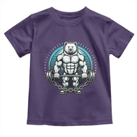 Funny Gym Workout Humor Toddler T Shirt Cute Weightlifting Bear Gift - Wonder Print Shop