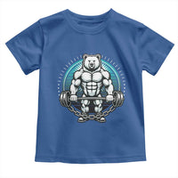 Funny Gym Workout Humor Toddler T Shirt Cute Weightlifting Bear Gift - Wonder Print Shop